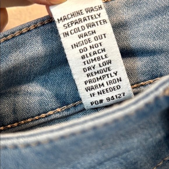 Celebrity Pink 3 / 26 waist Blue A-Line Button Down Mini Skirt - Picture 9 of 9